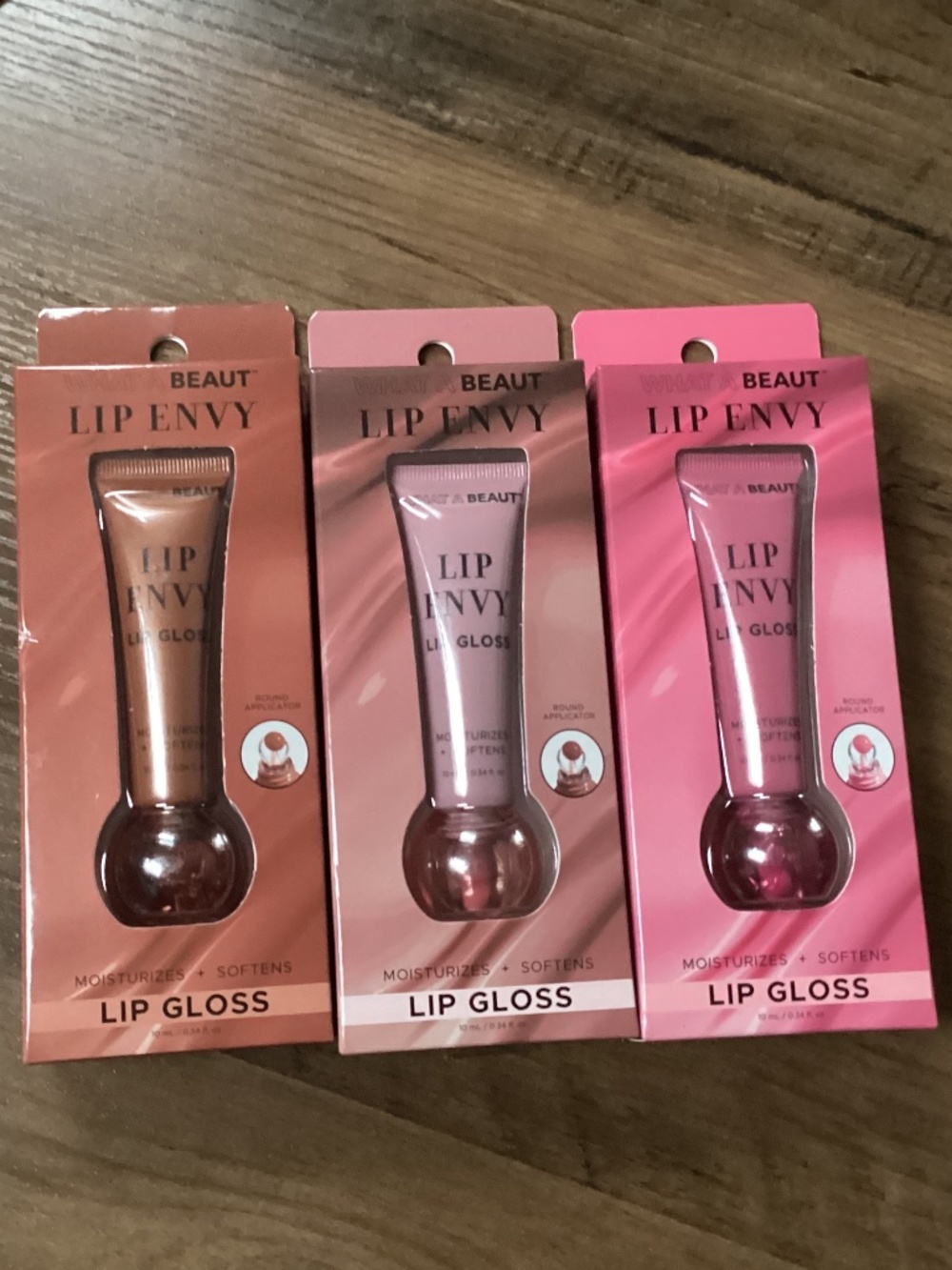What a BEAUT LIP ENVY LIP Gloss Bundle 3-pack New